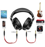 OneOdio A71 DJ Studio Gaming Koptelefoon met 6.35mm en 3.5mm AUX Aansluiting - Headset met Microfoon Headphones
