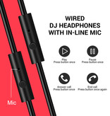 OneOdio Auriculares para juegos A71 DJ Studio con conexión AUX de 6,35 mm y 3,5 mm - Auriculares con micrófono Auriculares