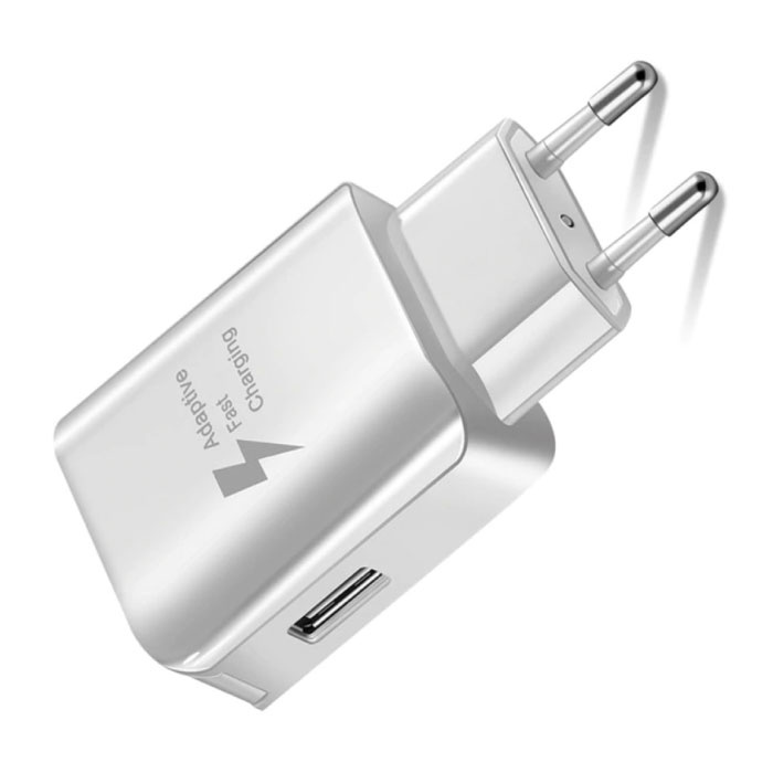 Cargador de enchufe USB de carga rápida - 3A Carga rápida 3.0 Cargador de pared Cargador de pared Adaptador de cargador doméstico de CA Blanco