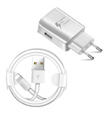 Nohon Chargeur de prise USB à charge rapide - 3A Chargeur mural Quick Charge 3.0 Chargeur mural Adaptateur de chargeur secteur AC Blanc