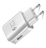 Nohon Chargeur de prise de charge rapide + câble de charge Lightning pour iPhone / iPad / iPod - Adaptateur de chargeur 3A Quick Charge 3.0 et câble de données blanc