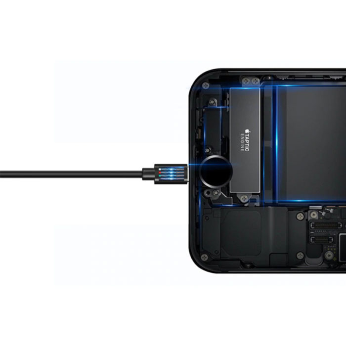 Cargador Cable USB Carga y Datos D24 para Apple iPad Pro 12.9 Gris