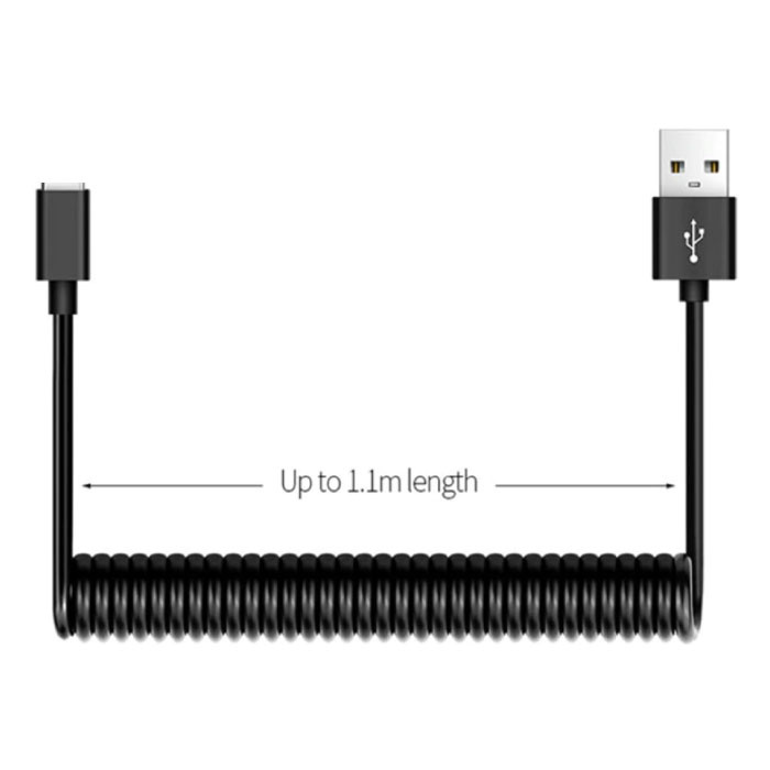 Cable de carga magnético USB-C de 1 metro con enchufe giratorio de 540 ° -  2.4A