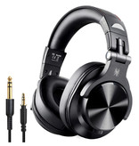 OneOdio Fusion A70 Studio Auriculares Bluetooth con conexión AUX de 6,35 mm y 3,5 mm - Auriculares con micrófono Auriculares para DJ