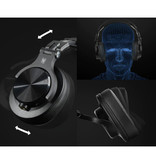 OneOdio Casque Bluetooth Fusion A70 Studio avec connexion AUX 6,35 mm et 3,5 mm - Casque avec microphone Casque DJ