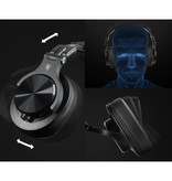OneOdio Fusion A70 Studio Bluetooth-Kopfhörer mit 6,35 mm und 3,5 mm AUX-Anschluss - Headset mit Mikrofon-DJ-Kopfhörern