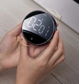 Baseus Minuterie magnétique - Réveil à compte à rebours Alarme Minuterie de cuisine numérique Horloge