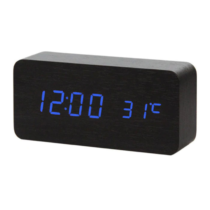 VITOG Reloj digital LED con altavoz - Reloj despertador Espejo despertador