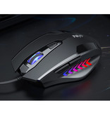 Niye Optical Gaming Mouse Wired - Right-handed and Ergonomic with DPI Adjustment - 2400 DPI - 6 Buttons - Black