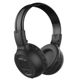 Zealot Auriculares inalámbricos B570 con pantalla LED y radio FM - Auriculares inalámbricos Bluetooth 5.0 Stereo Studio Black