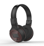 Zealot B570 Wireless-Kopfhörer mit LED-Anzeige und UKW-Radio - Bluetooth 5.0 Wireless-Kopfhörer Stereo Studio Brown