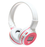 Zealot Auriculares inalámbricos B570 con pantalla LED y radio FM - Auriculares inalámbricos Bluetooth 5.0 Stereo Studio Pink