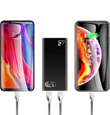 Allpowers Banco de energía compacto 50,000mAh Puerto USB doble 2x - Pantalla LED Cargador de batería de emergencia externo Cargador de batería Rosa