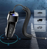 Raxfly Lightning USB Autoladegerät / Carcharger für iPhone mit 2.4A Schnellladung - Schwarz