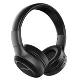 Zealot Casque sans fil B19 avec écran LED et radio FM - Casque sans fil Bluetooth 5.0 Stéréo Studio Noir