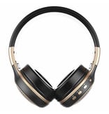 Zealot B19 Draadloze Koptelefoon met LED Display en FM Radio - Bluetooth 5.0 Wireless Headphones Stereo Studio Goud