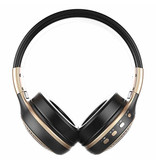 Zealot B19 Drahtlose Kopfhörer mit LED-Anzeige und UKW-Radio - Bluetooth 5.0 Drahtlose Kopfhörer Stereo Studio Gold