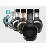Zealot Auriculares inalámbricos B19 con pantalla LED y radio FM - Auriculares inalámbricos Bluetooth 5.0 Stereo Studio Blue