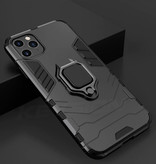 Keysion Coque Samsung Galaxy S8 - Coque Antichoc Magnétique Cas TPU Noir + Béquille