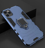 Keysion Samsung Galaxy S10e Hoesje  - Magnetisch Shockproof Case Cover Cas TPU Blauw + Kickstand