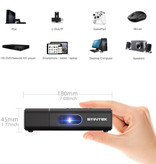 BYINTEK Projektor U30 Pro Mini LED z systemem Android i Bluetooth - Beamer Home Media Player