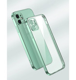 PUGB Custodia per iPhone 12 Pro Cornice con cornice di lusso - Custodia in silicone TPU antiurto blu