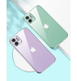 PUGB iPhone 12 Pro Case Luxe Frame Bumper - Case Cover Silicone TPU Anti-Shock Blue