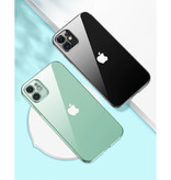 PUGB iPhone 12 Hoesje Luxe Frame Bumper - Case Cover Silicone TPU Anti-Shock Paars
