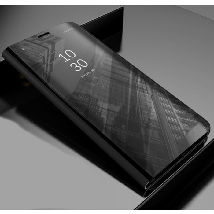 Etui z klapką Smart Mirror do telefonu Huawei Y6 2019 w kolorze czarnym