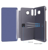 Stuff Certified® Huawei P20 Smart Mirror Flip Case Cover Case Black