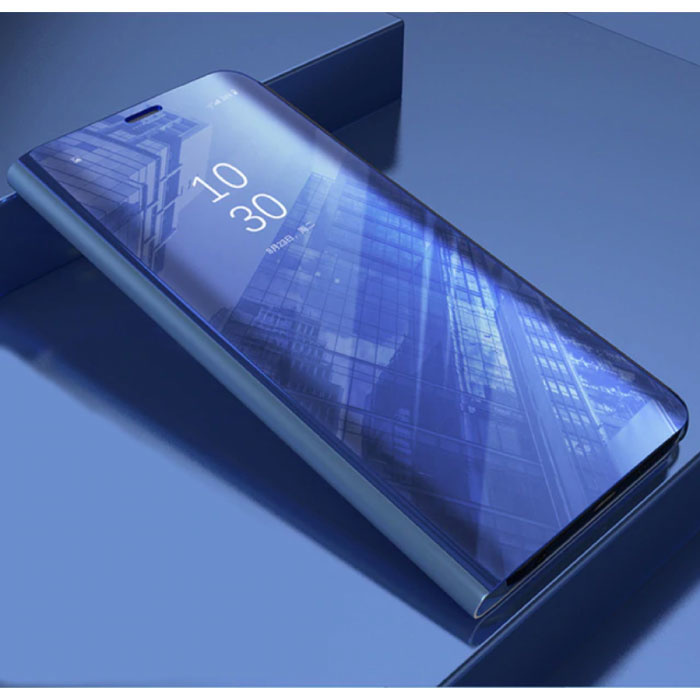 Huawei P40 Lite Smart Mirror Flip Case Case Cover Funda Morado