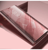Stuff Certified® Huawei Mate 20 Lite Smart Spiegel Flip Case Cover Case Pink