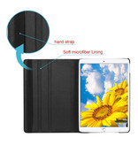 Stuff Certified® Leren Vouwbare Cover voor iPad Mini 3 - Multifunctioneel Hoesje Case Zwart