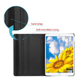 Stuff Certified® Leren Vouwbare Cover voor iPad 2 - Multifunctioneel Hoesje Case Zwart