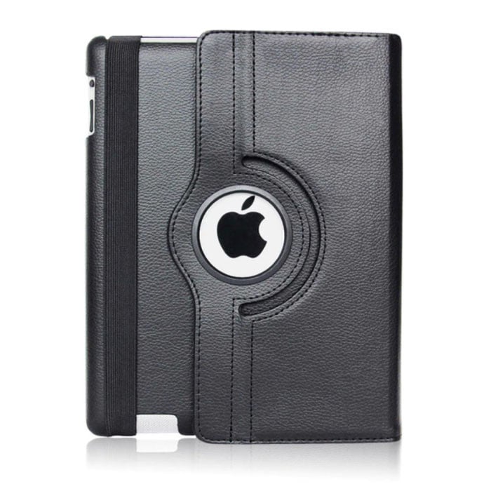 Leather Foldable Cover for iPad Air 1 - Multifunctional Case Case Black