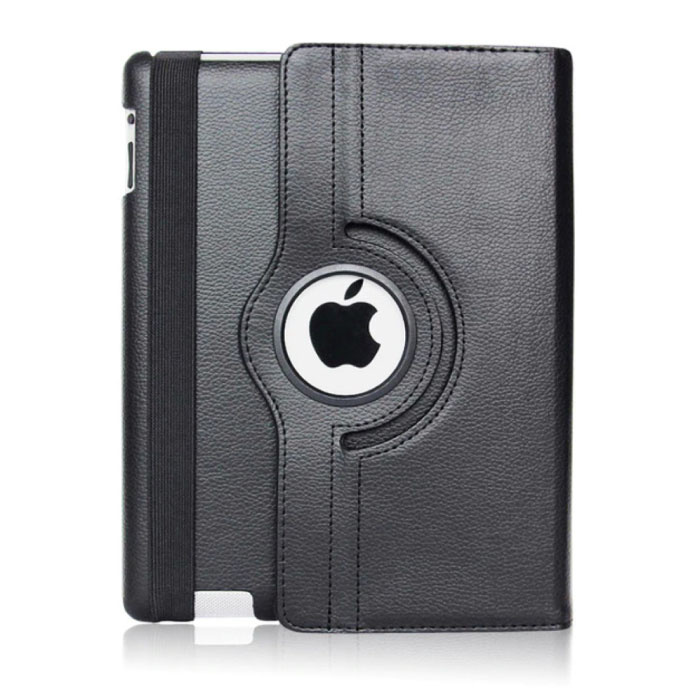 Stuff Certified® Skórzane składane etui na iPada Air 2 - wielofunkcyjne etui czarne