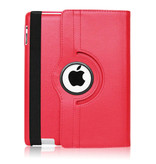 Stuff Certified® Funda Plegable de Cuero para iPad Air 1 - Funda Multifuncional Rojo