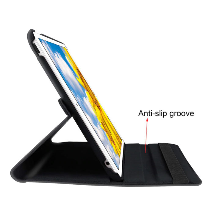 Stuff Certified® Faltbare Lederhülle für iPad 2019 (10,2 ") - Multifunktionale Hülle Weiß