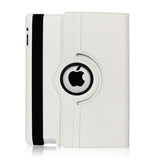 Stuff Certified® Leather Foldable Cover for iPad 3 - Multifunctional Case Case White