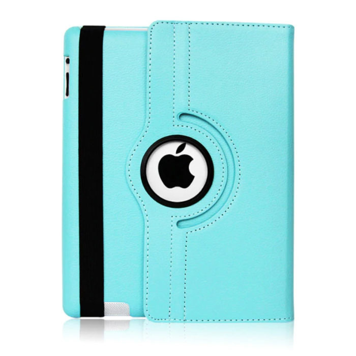 Funda plegable de piel para iPad 2020 (10,2 ") - Funda multifuncional con funda azul claro