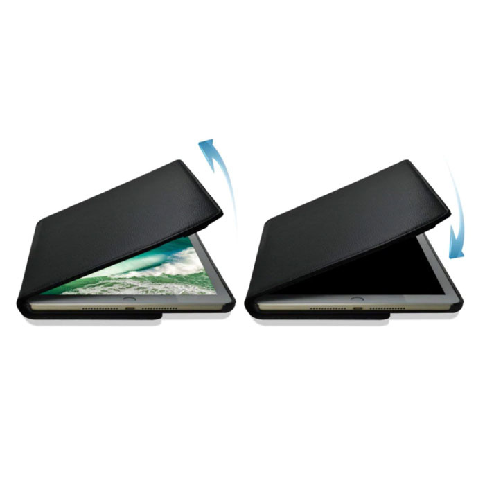 Stuff Certified® Funda Plegable de Piel para iPad 2017 (9,7 ") - Funda Multifuncional Verde