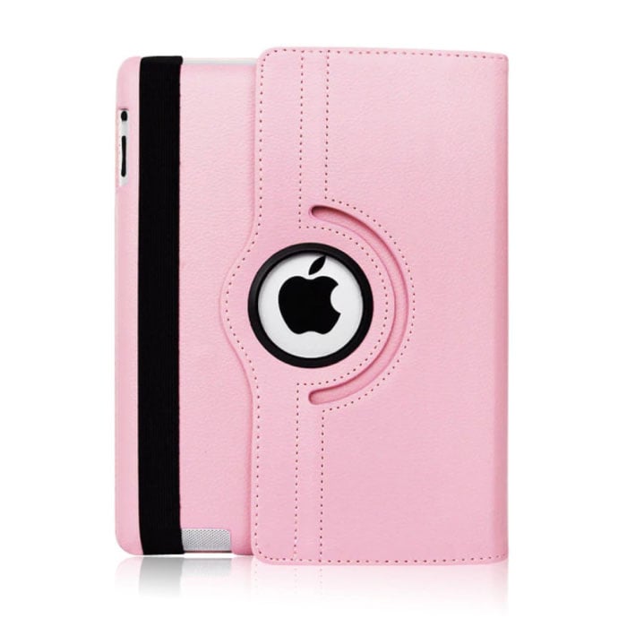 Custodia pieghevole in pelle per iPad Air 2 - Custodia multifunzionale rosa