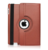 Stuff Certified® Housse en cuir pliable pour iPad 2020 (10,2 ") - Étui multifonctionnel Marron