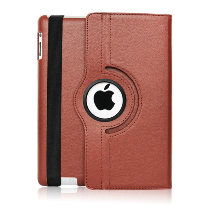 Funda Plegable de Piel para iPad 2020 (10,2 ") - Funda Multifuncional Marrón