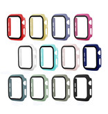 Stuff Certified® Cover completa per iWatch Series 42mm - Custodia e protezione schermo - Custodia rigida in vetro temperato TPU