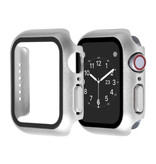 Stuff Certified® Full Cover for iWatch Series 44mm - Case and Screen Protector - Tempered Glass Hard Case TPU