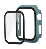 Stuff Certified® Cover completa per iWatch Series 44mm - Custodia e protezione schermo - Custodia rigida in vetro temperato TPU