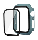 Stuff Certified® Full Cover for iWatch Series 44mm - Case and Screen Protector - Tempered Glass Hard Case TPU