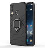 Keysion Coque Huawei Honor 9X - Coque Antichoc Magnétique Cas TPU Noir + Béquille