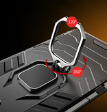 Keysion Huawei Honor 10 Lite Case - Magnetische stoßfeste Hülle Cas TPU Schwarz + Ständer